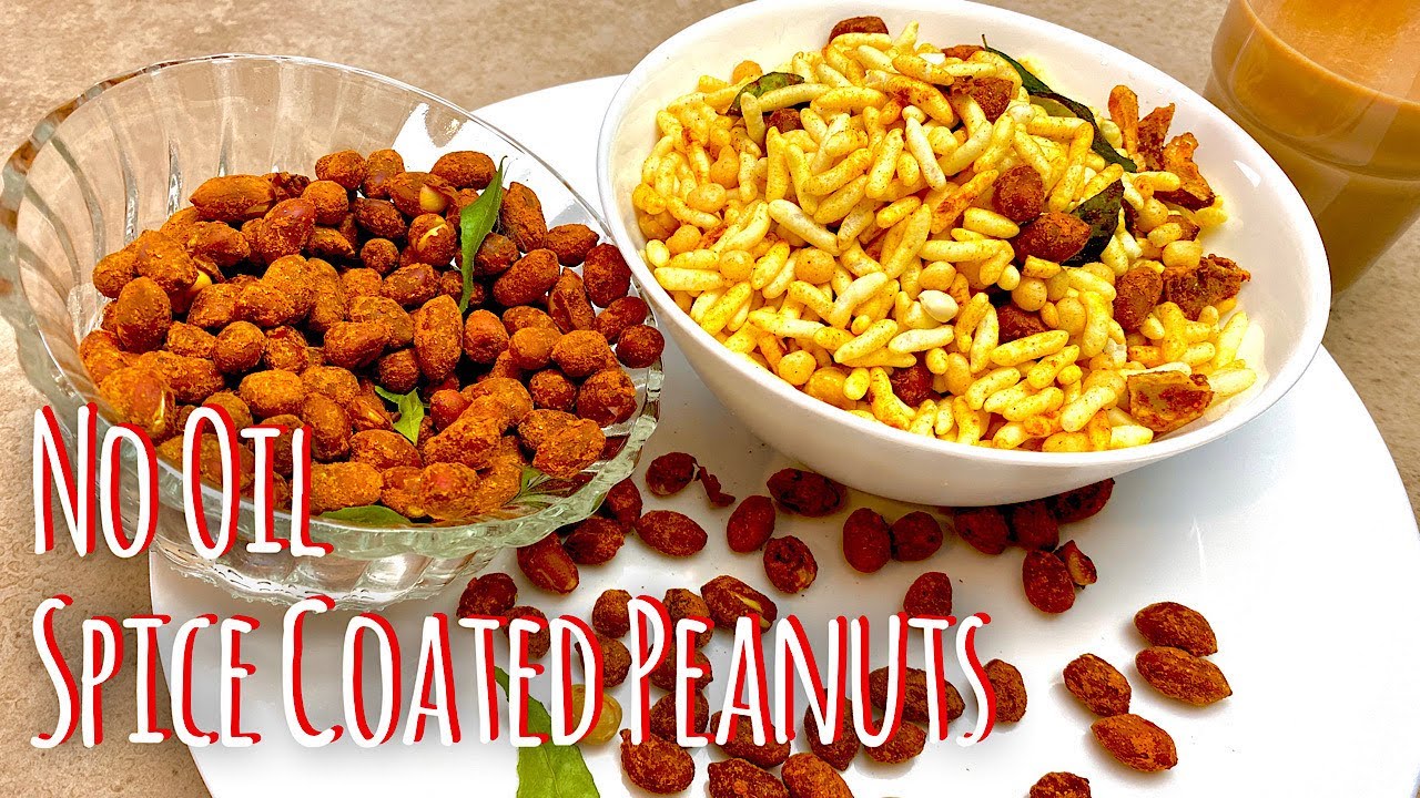 No oil - Healthy- Spice Coated Peanuts || Simple Kaara Kadalai Recipe || Hot & Spicy Peanuts
