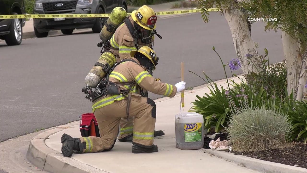 Unknown Liquid On Street Corner Prompts HazMat Investigation | Orange, CA