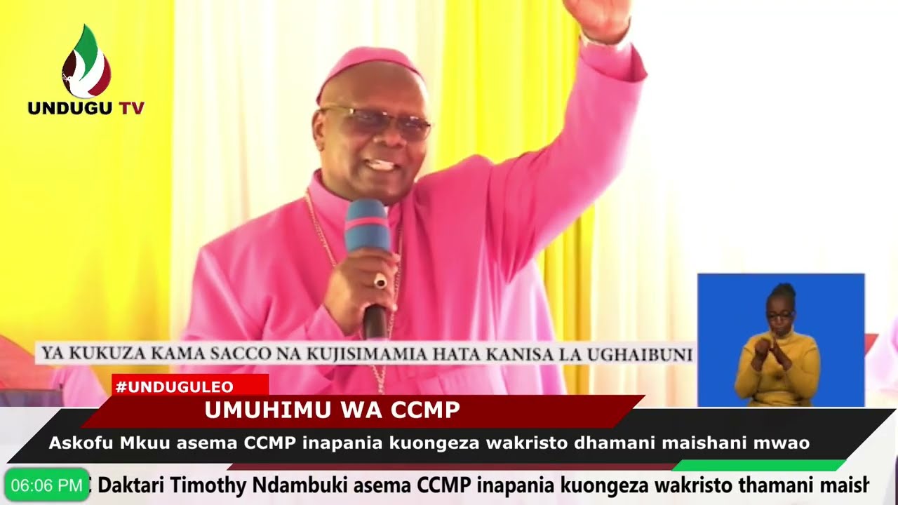 Askofu Mkuu wa ABC Dkt. Timothy Ndambuki asema CCMP inapania kuongeza wakristo dhamani maishani mwao