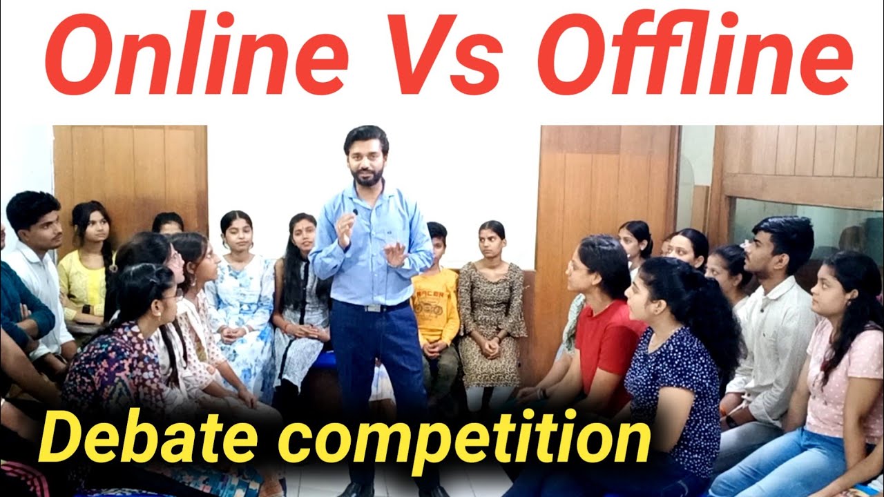 Debate Online Vs Offline Education | Debate in English |English Debate |Group discussion in English|