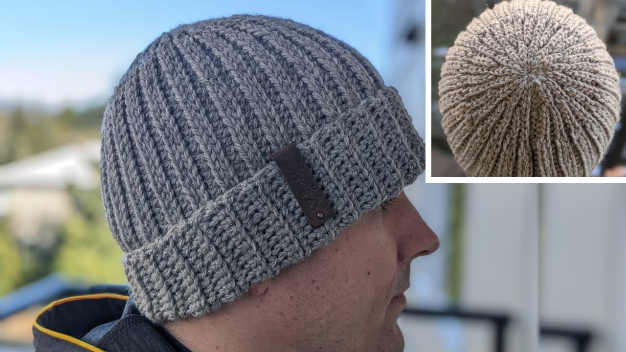Nordic Trail Crochet Men's Hat