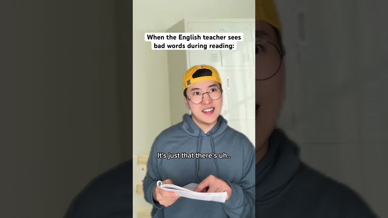 When The English Teacher Sees Bad Words #comedy #shorts
