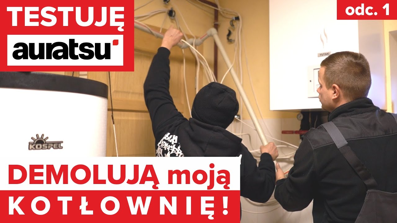 Testuję pompę ciepła AURATSU w domu. Pompa AURATSU 16kW - MONTAŻ i URUCHOMIENIE - TEST AURATSU odc.1