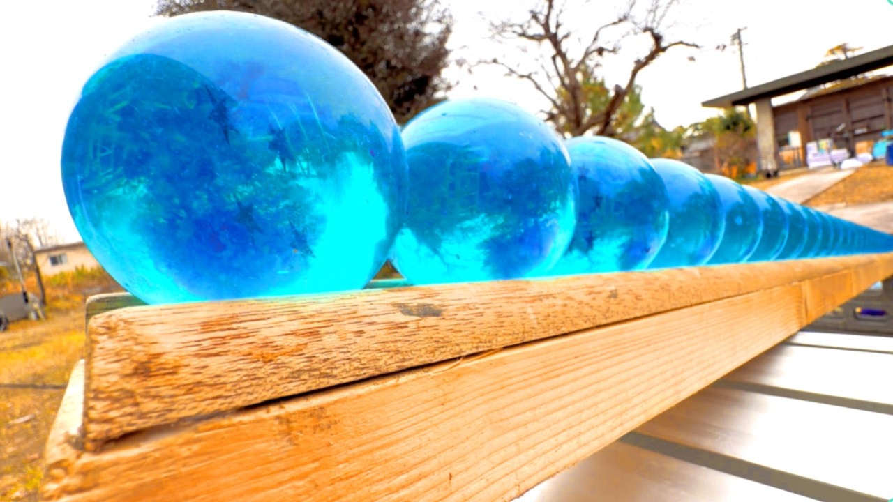 Water Marble Run ☆ How to Create the Ultimate Relaxing Space with Water Sounds and Blue Dragon Ball