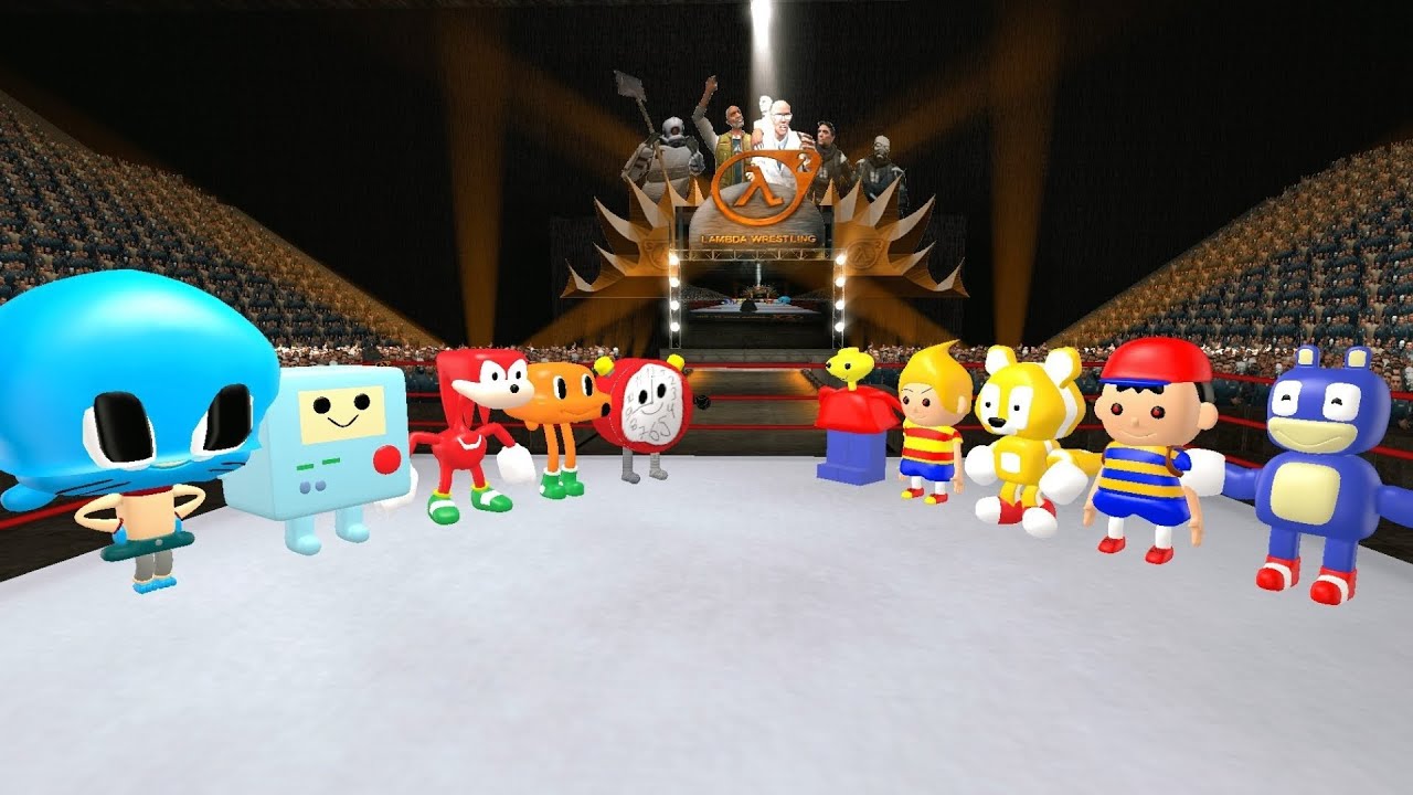 TINY 3D SANIC CLONES MEMES Professional Wrestling in Garry's Mod!