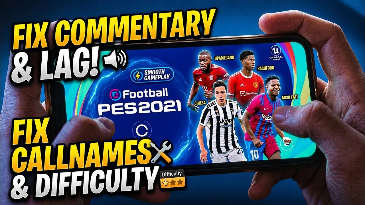 Вышел крупный патч PES 2021 Mobile Offline | Новый комментатор и исправленные имена игроков