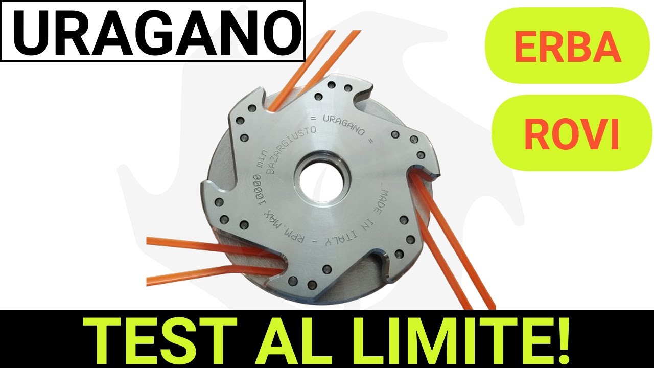 Testina per decespugliatore URAGANO. Taglia erba, ROVI e sterpaglie senza problemi!