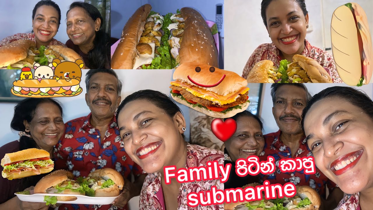 Family එකත් එක්ක  chicken 𝗦𝘂𝗯𝗺𝗮𝗿𝗶𝗻𝗲 කාපු දවසක් 🥰👌| Quick & Easy ❤️ | Days of Natiy 💗