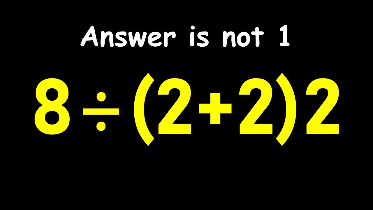 Only 1 in 5 Can Solve This Math Problem!