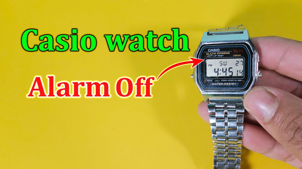 How to turn off alarm on casio watch