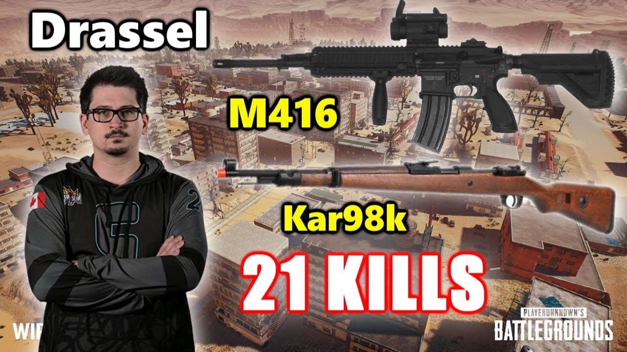 Ghost Drassel - 21 KILLS - M416+Kar98k - SOLO - PUBG