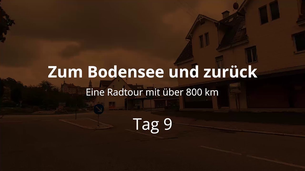 Zum Bodensee und zurück: Radtour mit über 800 Kilometern - Tag 9 - Sigmaringen bis Reutlingen