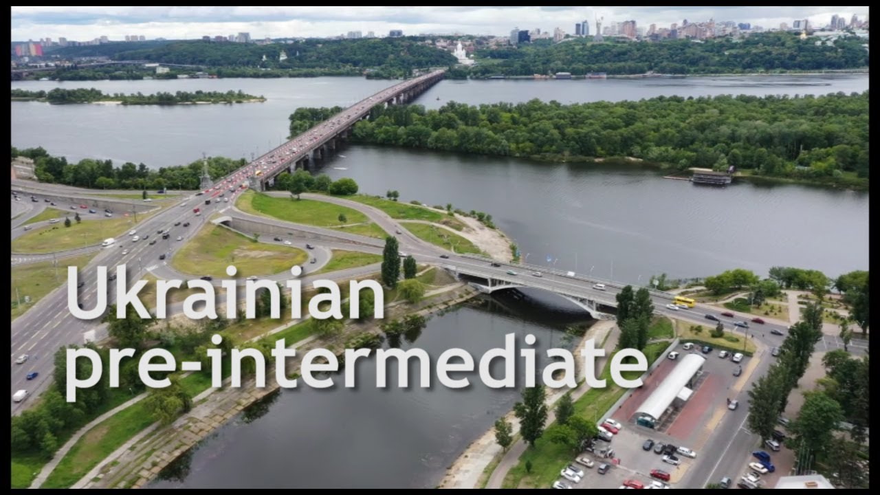 Slow Ukrainian - Flying over Kyiv (pre-Intermediate level SUBTITLES)