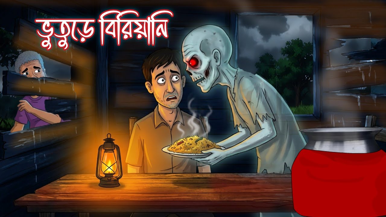 Borsha Rater Biryani I Bhuter Cartoon I Bengali Horror Cartoon I Kuhok Animation I Haunted