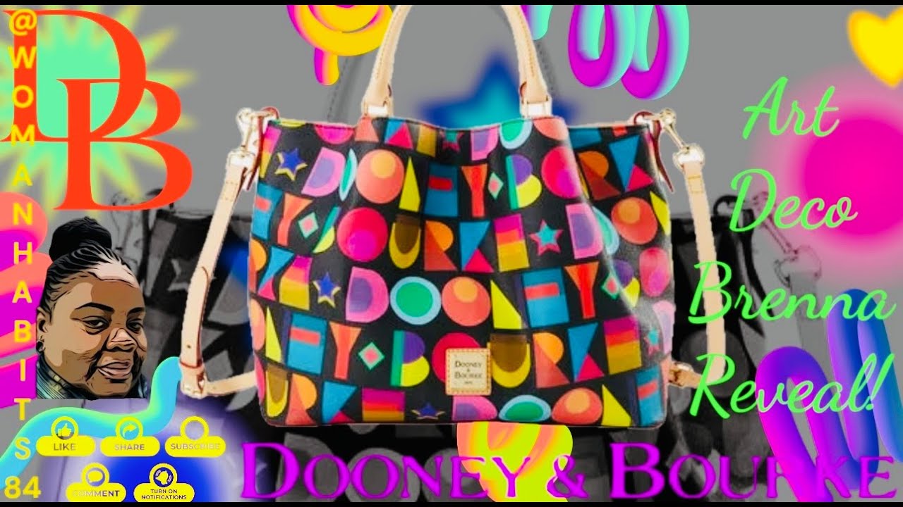 New! Dooney and Bourke Art Deco Brenna Reveal!👜💚💜🩷