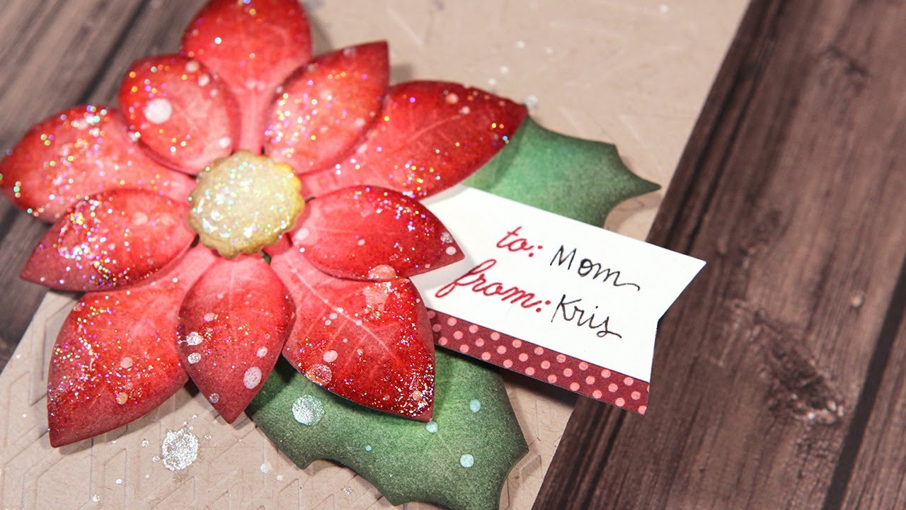 Poinsettia Tag - Make a Card Monday #203