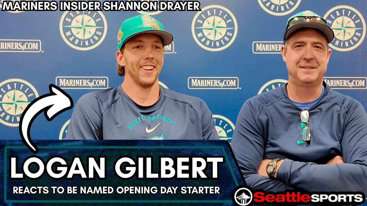 Logan Gilbert Reacts to being named #Mariners Opening Day Starter | #SeattleSports