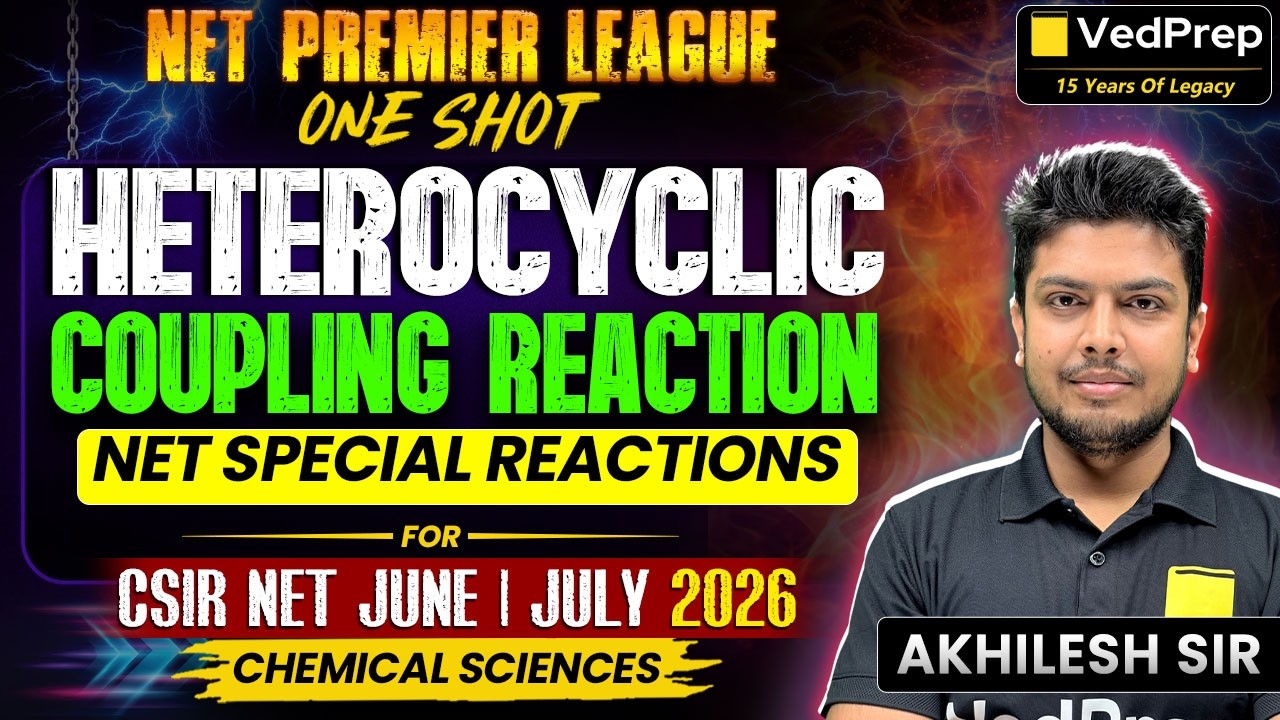 Heterocyclic, Coupling & NET Special Reactions One Shot | CSIR NET Chemical Sciences June/July 2026