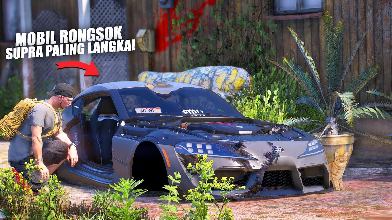 RESTORASI BANGKAI MOBIL SUPRA MK5 PALING LANGKA TERBENGKALAI BERTAHUN TAHUN DI GTA 5 ROLEPLAY