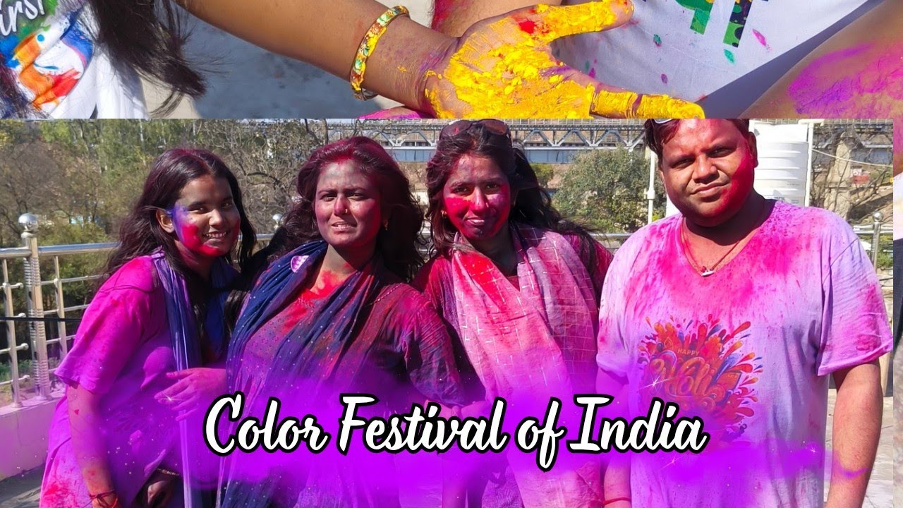 Part 2 holi first time #firstholi #comedy #holidancevideo lettle princes 
