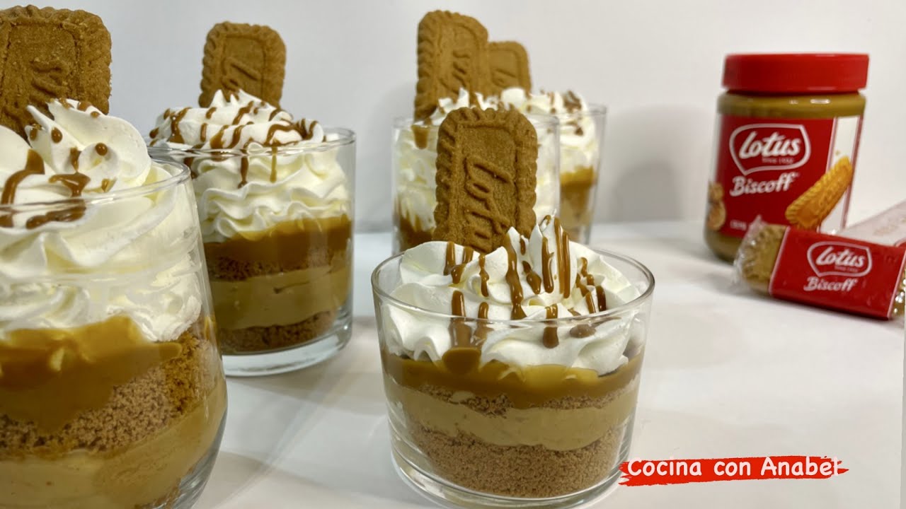 POSTRE en vasitos de GALLETAS LOTUS