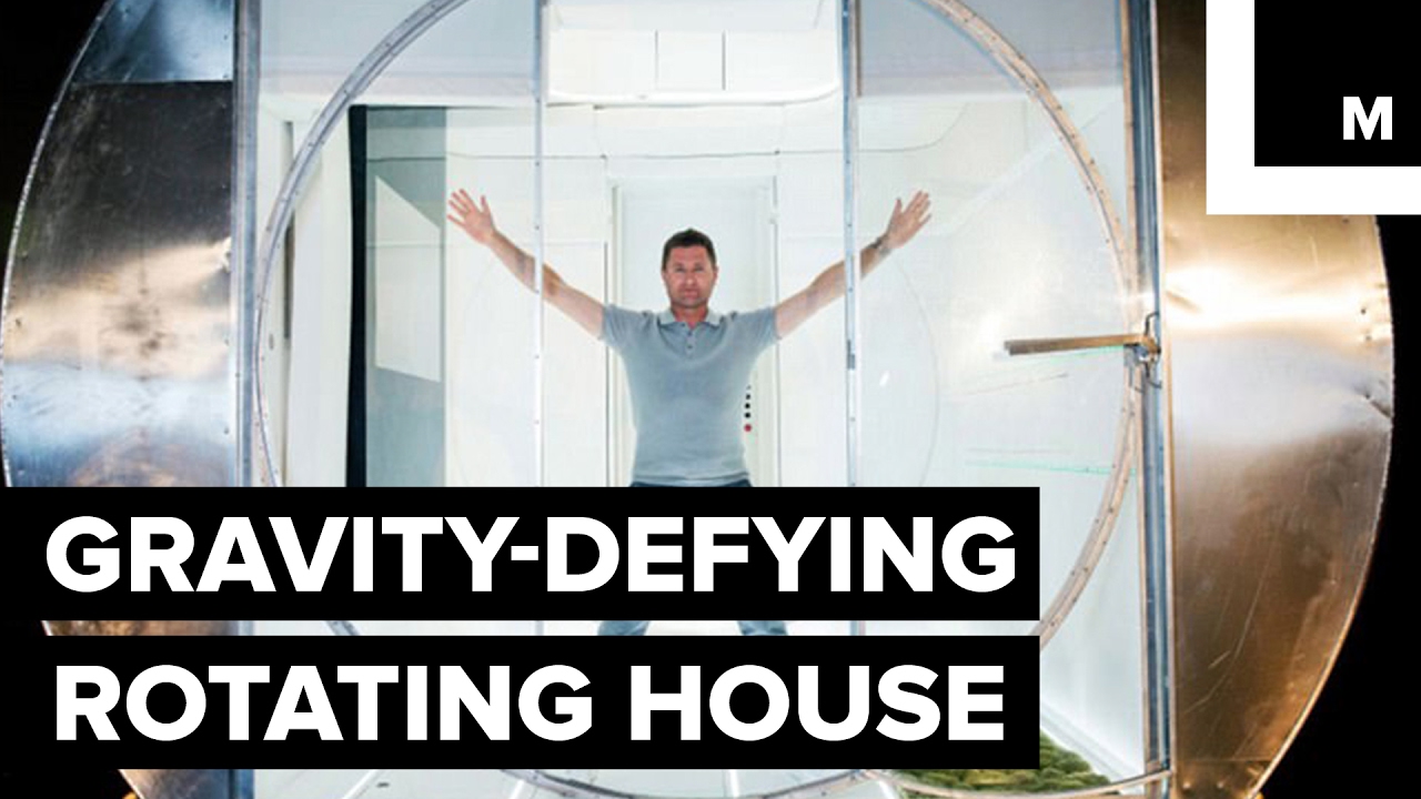 Tiny futuristic home rotates like a washing machine
