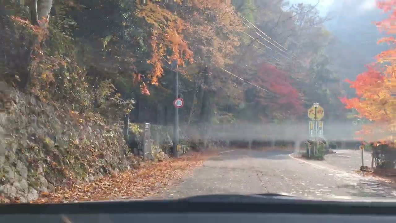 Scenic drive Okutsu valley奥津渓 with Junpei Oda 27 Nov 2025