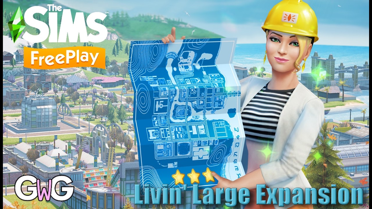 The Sims Freeplay- Livin' Large Town Expansion Explained [Store Upgrades] ⛏️