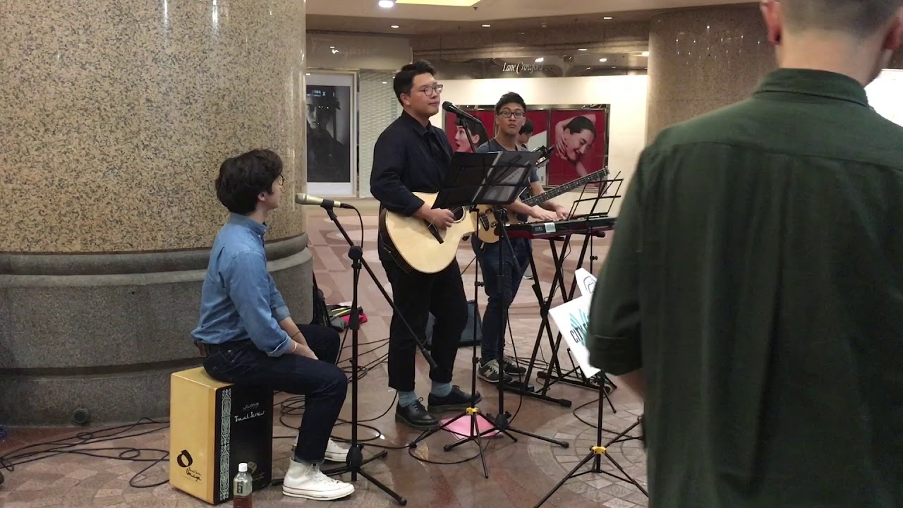 吳林峰‬《月球上的人/淘汰》@ City Echo 時代廣場Busking 2018/03/02