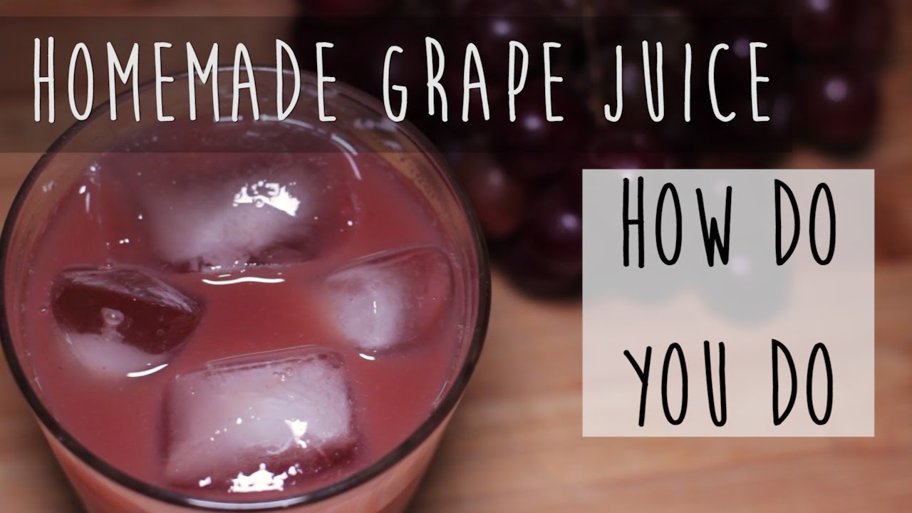 How to Make Homemade Grape Juice || Grape Juice in a Blender