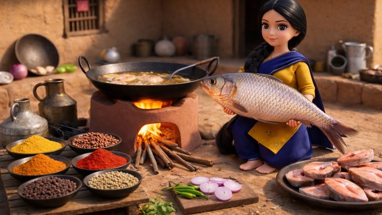 Big Heart Tiny Dolls ❤️ Miniature Cooking for Hungry People #asmr 