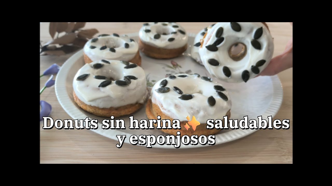 Donuts de calabaza SIN HARINA y SIN AZÚCAR refinado| Saludables, fáciles y deliciosos 🍩✨