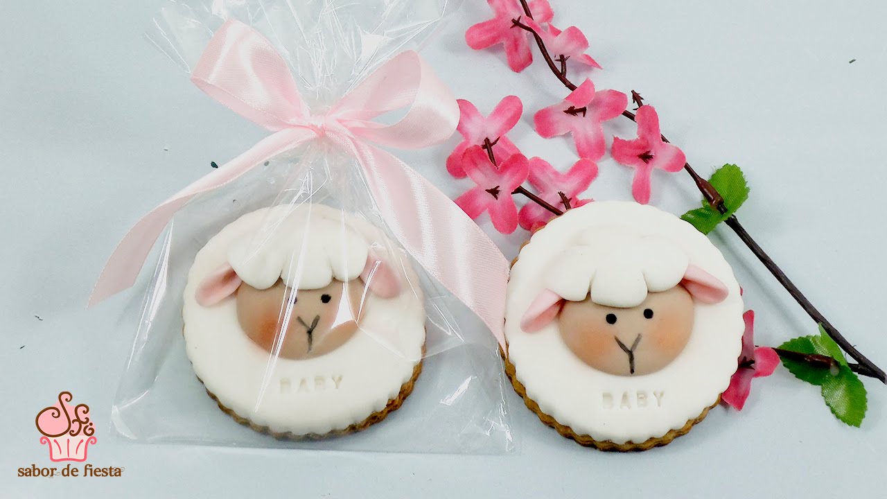 ✫ DECORACIÓN DE GALLETAS OVEJITAS de FONDANT 🎈Sabor de Fiesta