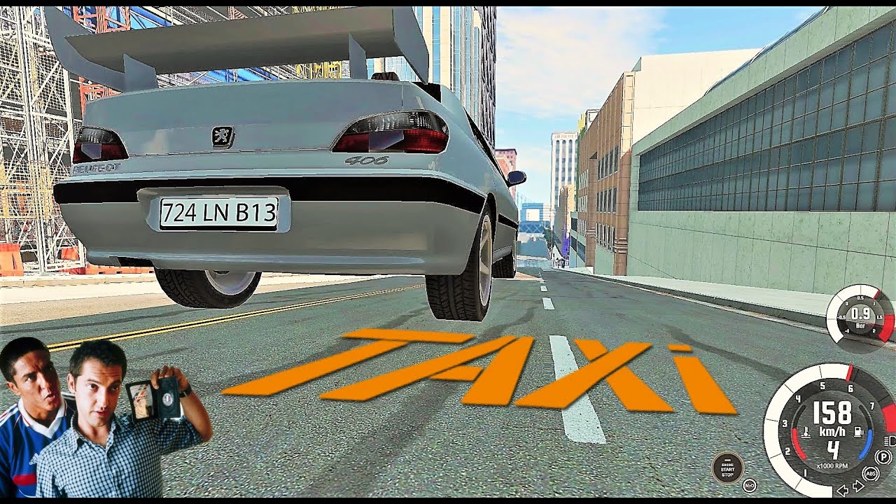 TAXI (1998) | Police Chase movie | BeamNG.Drive (T300rs)