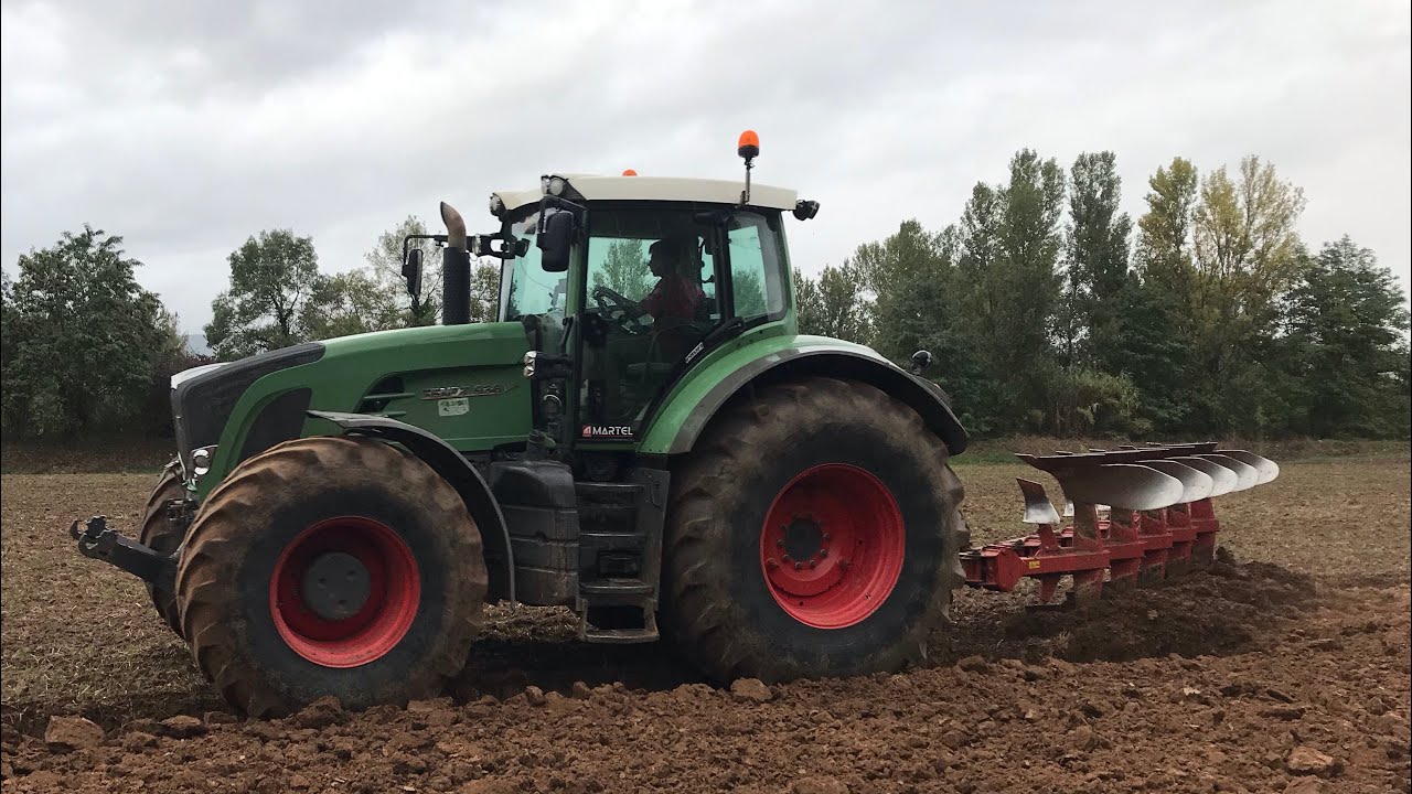 Fendt 936 au labour avec la charrue NAUD🚜