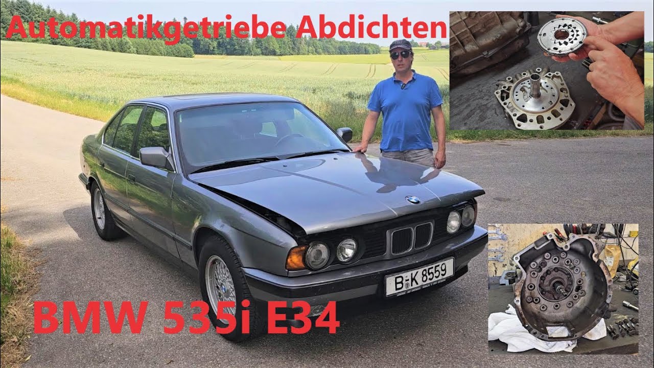 Automatikgetriebe 4HP22 Ölverlust beheben bei einem BMW 535i E34.