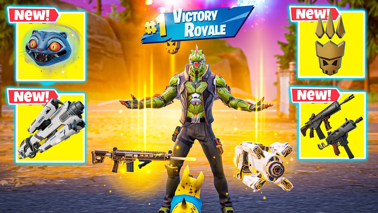 MECHA R3X vs ALL NEW MYTHIC WEAPONS ( NEW! Fortnite Chapter 7 Season 1 )