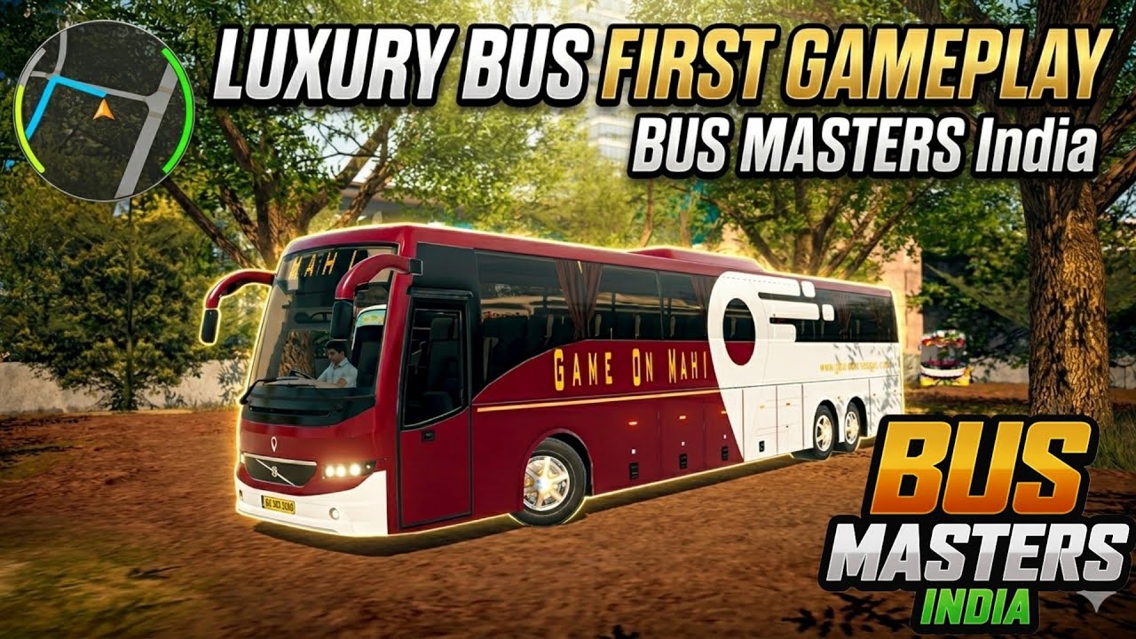 Luxury Bus First Gameplay Bus Masters india 丨 Bus Masters india Volvo Bus