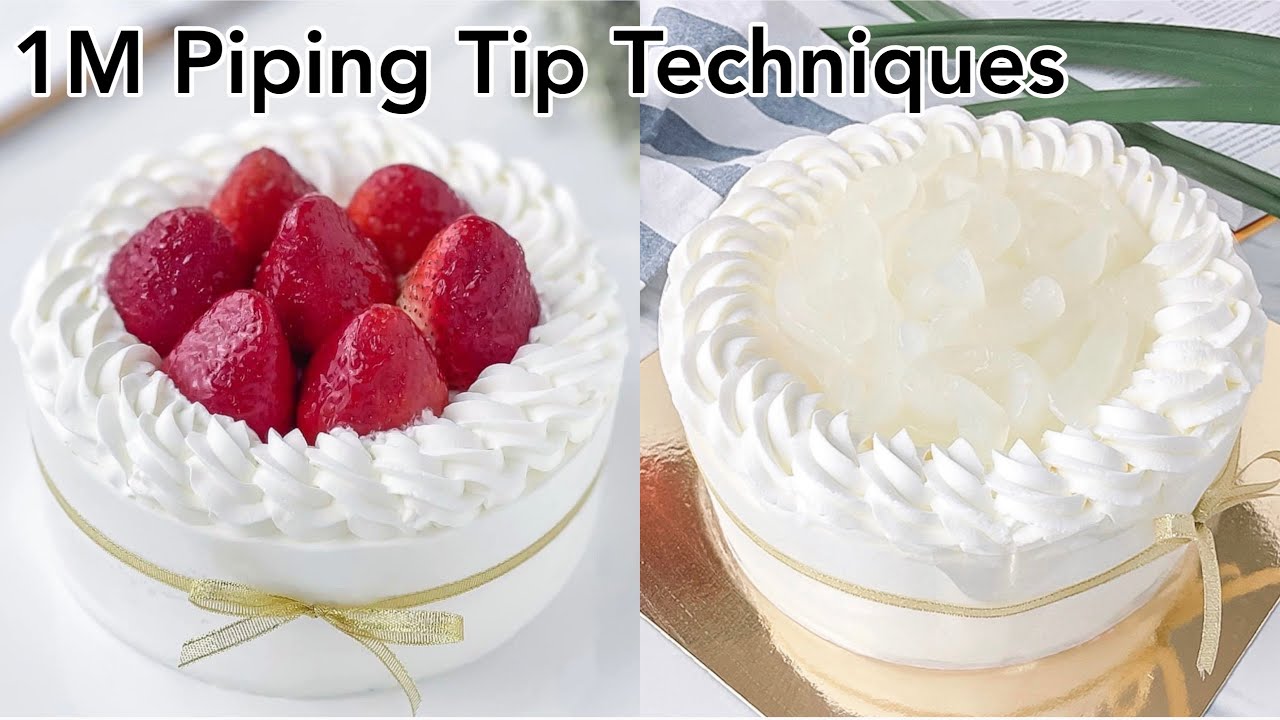 สอนแต่งหน้าเค้ก ด้วยหัวบีบ1M (1M Piping Tip Techniques)