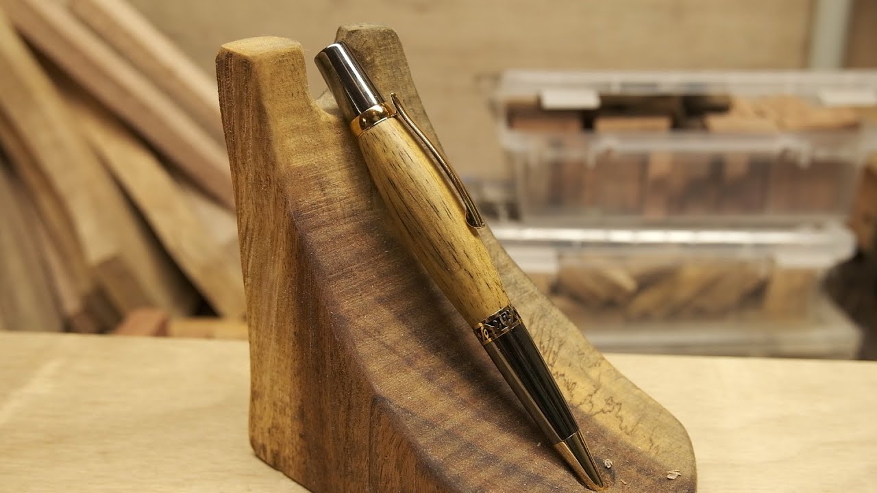 Turning a Qld Yellow Walnut Pen | Australian Timber
