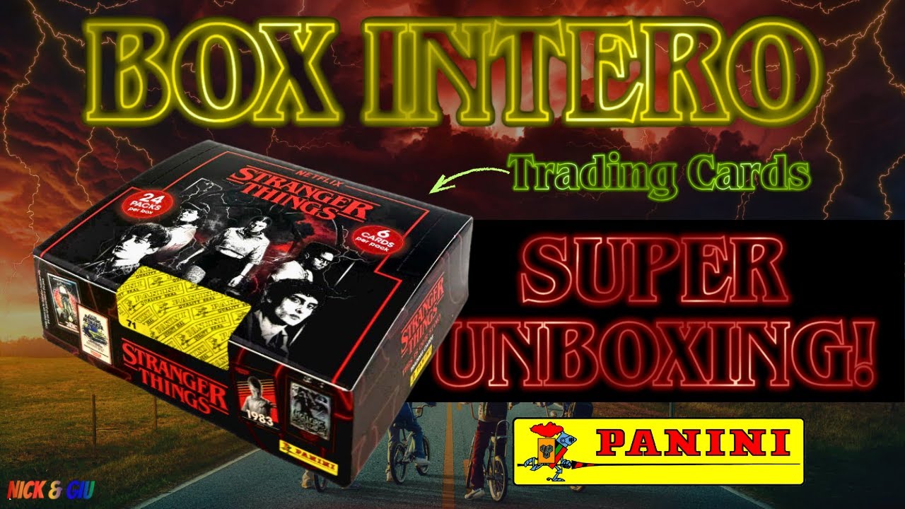 ✨ STRANGER THINGS - Unboxing Box da 24 Bustine delle Trading Cards Panini! 💥