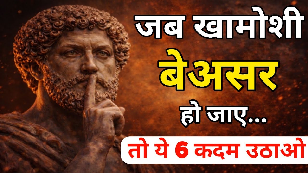 जब खामोशी बेअसर हो जाए… तो ये 6 कदम ज़रूर उठाओ |🔥 Silent Power | Dark Psychology | Stoicism