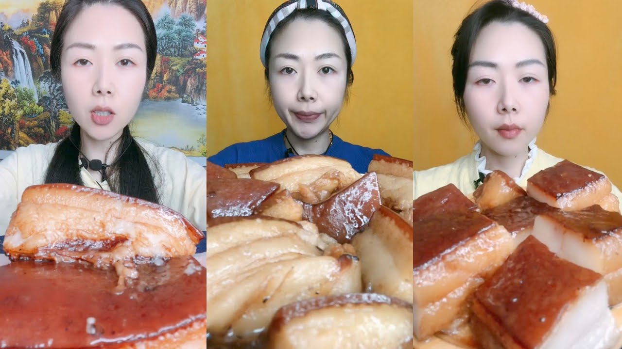 Eating Challenge: Eating pork braised pork belly beef 🍖🍖🍖#beef #meat #pork #eatingshow 