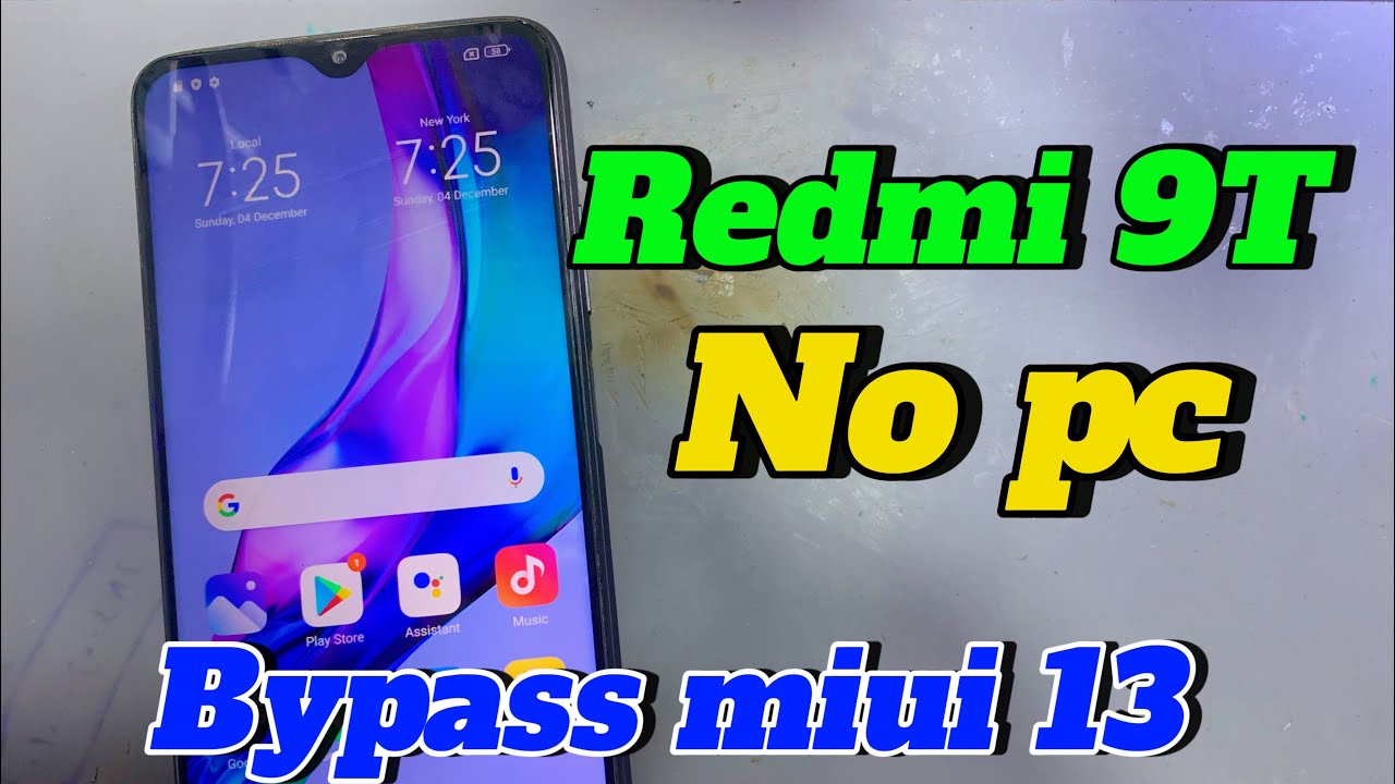 Redmi 9T FRP Bypass Miui 13 (بدون كمبيوتر) | تجاوز حساب Google MIUI 13 FRP