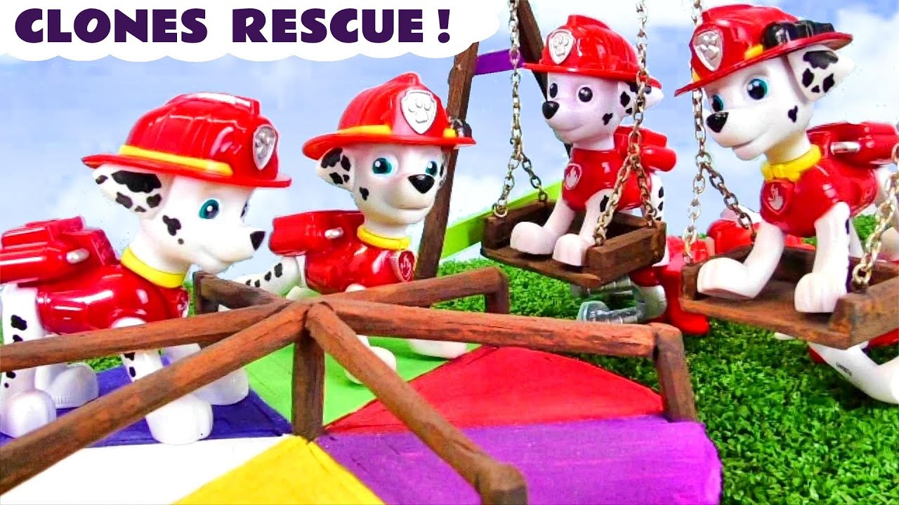 Marshall clones rescued by the Pups in the Playground