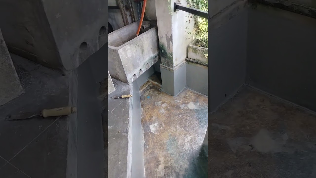 fiberglass repair pond🐟 #short #fiberrepair #tankrepair #fibercoating #gelcoat #fiberglass