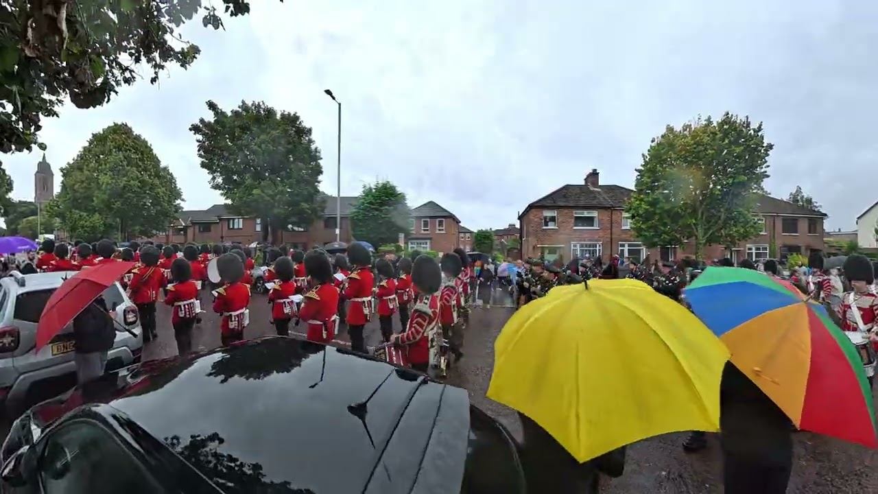 Irish Guards playing Ulster Division at east Belfast today🇬🇧