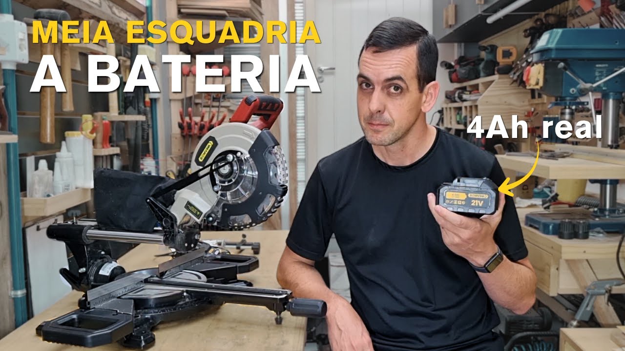 Meia esquadria a bateria BOMVINK - Testes e opinião