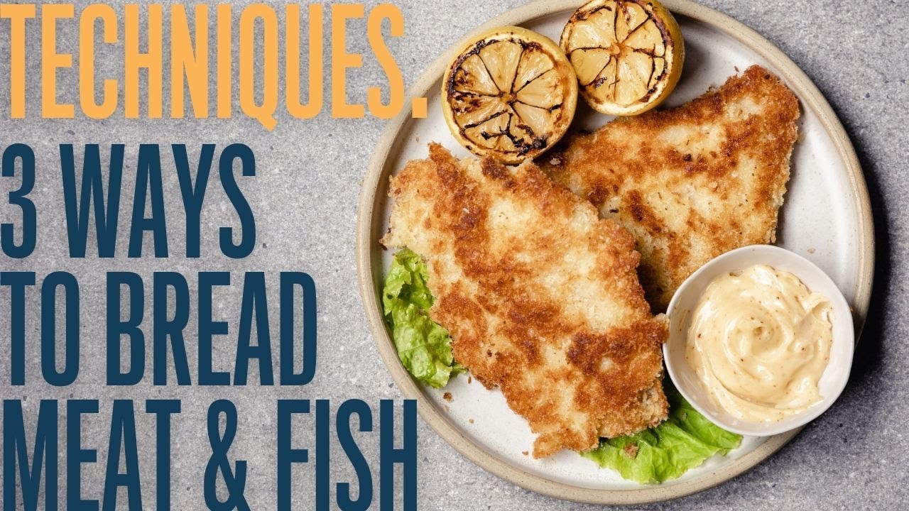 Simple breading (crumbing) methods to make your meat, fish or vegetables more enjoyable