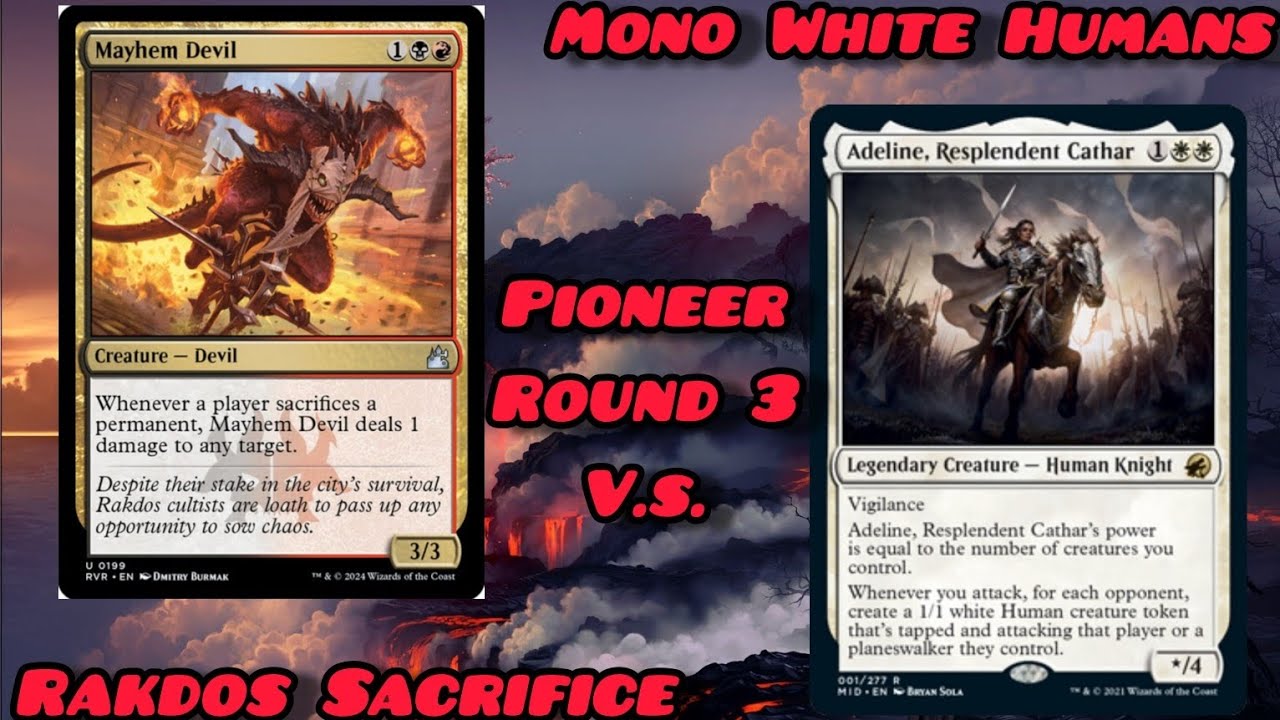 ¡Un Juego muy Increible! - Rakdos Sacrifice V.S. Mono White Humans | Pioneer 12/06/24 | Round 3.